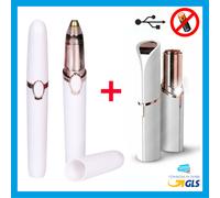 2 SET EPILATORE USB RICARICABILE VISO DONNAPORTATILE RIMUOVI PELI BAFFETTO