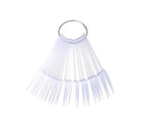 2 Set Espositore Smalti a Ventaglio Anello Metallico | Plastica Opaca Antiriflesso, Punte Appuntite, per Saloni e Consulti Unghie, Organizzazione Visiva