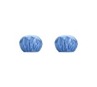 2 set Femminile Cappello Del Sonno Delle Donne Bagno Strati Alta Doccia Capelli Caps Antipolvere Ragazza Copertura Testa Accessori Salone Blu Prof