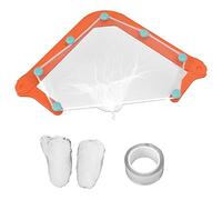 2 Set Filtro Portafiltro Triangolare 21 x 21 x 2cm Filtro per Lavello ad Angolo con 100 Pezzi di Sacchetto per FiltroLavello Filtro per Lavello ad Angolo Rifiuti della Cucina Rimasti(Arancia)