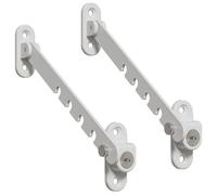 2 Set Finestra Limitatore Sicurezza, Blocca Finestra Aperta, Limitatore Apertura, Finestra Ferma Finestre Antivento Manopole Ribaltabili Per Finestre Serratura Per Finestra