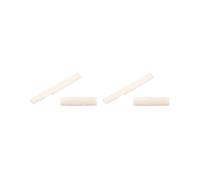 2 set Fresh Cattle Bone Bridge sella e dado scanalato per chitarra acustica a 6 corde