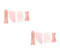 2 Set Gua Massaging Boards Strumenti Per Dei Scraping Per Rilassamento E Circolazione Rosa 4 Pezzi*2