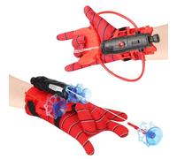2 Set guanti Spider Launcher,Guanti Spider Bambino,Glove Spara Ragnatele,Pistola ad Acqua Spider,Guanti Cosplay in Plastica per Bambini,giocattolo educativo divertente per bambini.