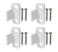 2 Set Guida a Pavimento per Porta Scorrevole Tipo Fienile Regolabile | Plastica Pom, Clip Regolabili e Supporto a Doppio Punto, Montaggio a Pavimento per Armadi e Divisori Colore Casuale