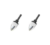 2 Set Keyless Mini Elettronico Drill Bit Mandrino Adattatore Convertitore 0.3-6.0mm