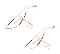 2 Set Kit Attrezzi per Montaggio Anima Violino con Retriever e Calibro | Violini Acustici, Uso in Laboratorio e Riparazione, Finitura Oro, Set da Quattro Pezzi