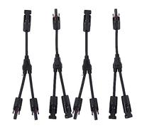 2 Set Kit di connettore Parallelo del Pannello Solare Y, attatori Femminili Maschi 1000 VDC con Chiusura a Scatto, alloggiamento PPO per sistemi fotovoltaici (PV-LTY2)