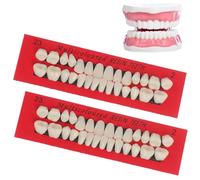 2 set kit di riparazione del dente 56 PC in resina denti finti set per uso temporaneo Easy Snap-on False Denti include zanne, denti di tigre e incisivi per l'odontoiatria orale che insegna a falsi de
