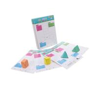 2 Set Kit Modelli Geometrici Solidi Carta per Didattica Matematica