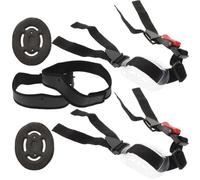 2 Set Kit Protezione per Elmetto Antinfortunistico, Nero | Gomma Nylon Abs, Serraggio della Calotta, Assorbimento Sudore, Uso Manutenzione e Produzione Industriale