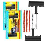 2 Set Kit Riparazione Pneumatici Auto, Kit Pneumatici Auto Riparazione, Ripara Gomme Auto,Kit Riparazione Gomme,Utilizzato per Riparare Molti Tipi di Pneumatici per Auto e Moto,Soluzione rapida