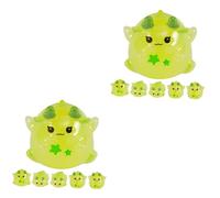 2 Set Miniature Dragon Figurines Glow in The Dark Decorazioni Per Bonsai Per Miniature Scene E Fantastici 6 Pezzi * 2