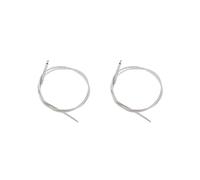 2 set morbido trasduttore piezoelettrico pickup cavo per accessori chitarra argento