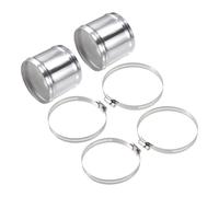 2 Set OD 3,5" 89Mm Lunghezza 3" 76Mm Tubo Intercooler In Lega Alluminio Dritto