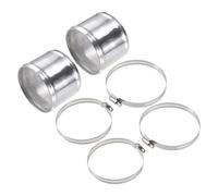 2 Set OD 4" 102Mm Lunghezza 3" 76Mm Tubo Intercooler In Lega Alluminio Dritto