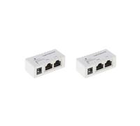 2 set passivo PoE iniettore Power Over Ethernet-RJ45 dati a RJ45 PoE - Bianco