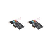 2 set PCIE Express 5.1ch cmI8738 scheda audio audio w/staffa a basso profilo