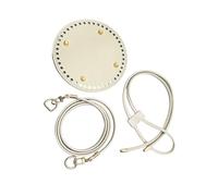 2. Set per la realizzazione di borse in pelle con inserto di base rinforzato, spallacci e accessori per maglieria per creazioni di zaini, in pelle PU, set per realizzare zaini e borse in pelle per