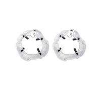 2 set pieghevole video softbox diffusore panno copertura elastica per 12 "Ring Light White