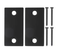 2 Set Placca di Serratura 1.12" x 2.24" con Viti per Deadbolt, Nero