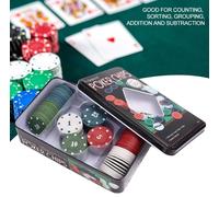 2 SET POKER FICHES CHIP GETTONI CHIPS 100 PEZZI + DEALER TEXAS HOLD'EM GIOCO NEW