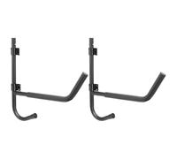 2 Set Porta Kayak Pieghevole da Parete, Supporto Stabile in Ferro | Kayak e Barca, Design Salvaspazio Installazione Semplice, Protezione EVA ad Alta Densità, Nero