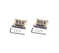 2 set Pratico Ponte Pianoforte Antiruggine Ponte Cordiera Leggero Resistente all'usura Roller Saddle Parti Chitarra Accessori Basso Ukulele