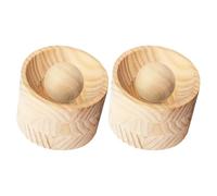2 Set Pressa per Impasto in Legno per Sfoglie di Ravioli | Strumento Manuale Ergonomico, Beige, per Casa, per Preparare Sfoglie di Ravioli e Pierogi