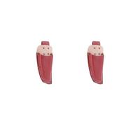 2 set professionale da potatura da giardino sacchetto sacchetto porta cintura rosso