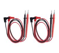 2 Set Puntali per Multimetro Digitale, Cavi di Isolati in PVC | Antiscivolo, Kit per Elettronica, Sonde di Ricambio per Misurazioni Elettriche, Accessori per Tester e Strumenti