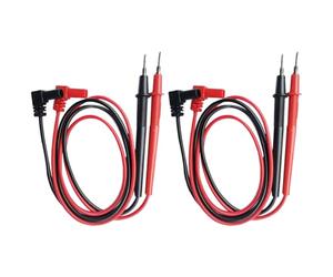 2 Set Puntali per Multimetro Digitale, Cavi di Isolati in PVC | Antiscivolo, Kit per Elettronica, Sonde di Ricambio per Misurazioni Elettriche, Accessori per Tester e Strumenti