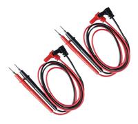 2 Set Puntali per Tester Digitale Multimetro, PVC Antiscivolo | Cavi per Misure Elettriche, Puntali Lunghi per Tester, Struttura Isolante in Pvc, Kit da Due Set