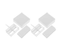 2 Set Rack per Vetrini da Microscopio in Plastica Bianca | Organizzatore per Vetrini Preparati 25x75 MM, Uso Laboratorio, Pulizia Facile, per Studenti e Ricercatori