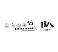 2 Set RC Car Part: 1 Set 5mm to 12mm Metal Combiner Wheel Hub Hex Adapter & 1 Set Front Wheel Hub Hex Adapter