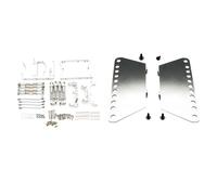 2 Set RC Car Part: 1 Set Metal Pedal & 1 Set Metal Chassis Pull Rods Servo Fixed Mount Bracket