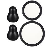 2 Set Ricambio Fonendo Accessori Fonendoscopio Auricolari Nero PVC | Stethoscope, Stethoscope Ear Tip, Stethoscope Spare Parts, Comforte e Suono, per Uso Veterinario