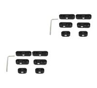 2 set Separatore Cavi Accensione Auto 7-8mm in ABS 2 fori | Design a 3 e 4 Fori, Regolazione Semplice, Chiave Inclusa, per Manutenzione Motore e Vano Ordinato