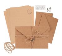 2 Set Set Carta da Lettere e Buste A5 Retrò, per Scrivere
