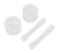 2 Set Set Mortaio e Pestello in Vetro, per Spezie e Medicinali | Uso in Cucina e Laboratorio, Design Moderno ed Elegante, per Macinare Aglio e Condimenti, Decorazione Domestica