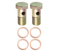 2 Set Singolo Banjo Bullone Freno Raccordo Adattatore M22x1.5 Filettatura