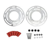 2 Set Staffa di Montaggio Universale per Lampada, Supporto per Barra Rotonda da 4 Pollici, Adatto a Applique, Plafoniere e Lampadari, Facile da Installare su Parete