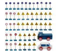 2 Set Stradali In Legno Per Dell'infanzia