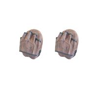 2 set Strike Round Pad Training Aid MMA Kicking Pad Kick Boxing curvo Focus Mitts Caffè 18x15 cm