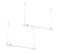 2 Set Striscia per Appendere Poster in Acciaio Inox e Plastica | Grafiche Pubblicitarie e Insegne, Supporto Robusto Anticorrosione, Finitura Liscia senza Bave, Set Doppio