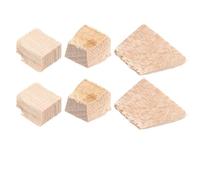 2 set strumento di ricambio per strumento di ricambio per archetto in sughero per violino tappi per strumenti cunei in legno(Color:1.3x0.8cm)