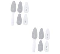 2 Set Strumento Levigatrice Per Unghie Pedicure Spatola in Acciaio Inossidabile Spazzola Per La Pulizia Delle Unghie Spatola Di Metallo Smerigliatrice Per Piedi