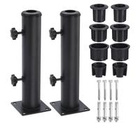 2 Set Supporto Ombrellone Esterno,2.16" Diametro Palo Parabrezza Staffa Base