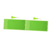 2 Set Tavoletta Braille libri in braille Lavagna per scrittura braille tastiera braille piastra di scrittura in braille per non vedenti ardesia braille in plastica pp Green HAPINARY