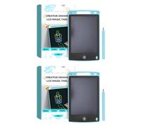 2 set tavoletta scrittura LCD riutilizzabile per disegno elettronico ad alta sensibilità